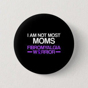 Fibromyalgia Awareness Survivor Moms Warrior 6 Cm Round Badge