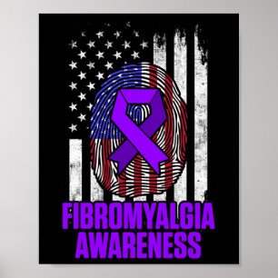 Fibromyalgia Awareness Survivor Proud Warrior 12 Poster