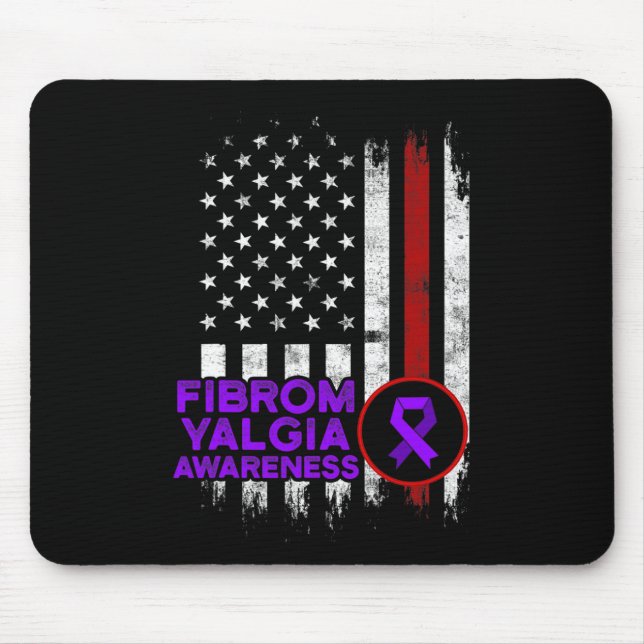 Fibromyalgia Awareness Survivor Proud Warrior 13  Mouse Pad (Front)