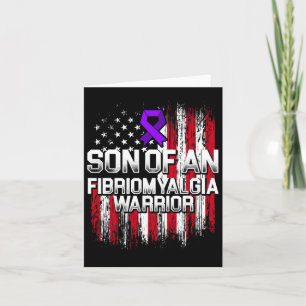 Fibromyalgia Awareness Survivor Son Warrior 4 Card