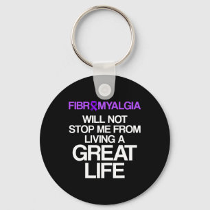 Fibromyalgia Awareness Survivor Stop Warrior 1  Key Ring