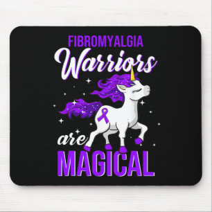 Fibromyalgia Awareness Warrior Fun Unicorn Mouse Pad