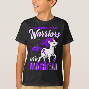 Fibromyalgia Awareness Warrior Fun Unicorn  T-Shirt