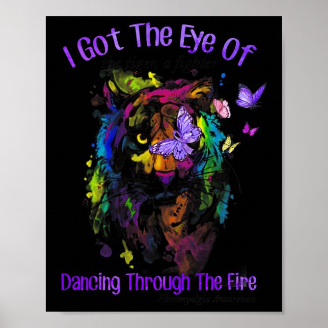 Fibromyalgia Awareness Warrior I Got The Eye Of Th Poster (Front)
