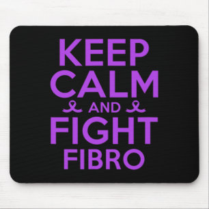 Fibromyalgia Awareness Warrior Keep Calm And Fight Mouse Pad