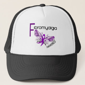 Fibromyalgia BUTTERFLY 3 Trucker Hat