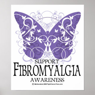 Fibromyalgia Butterfly Poster