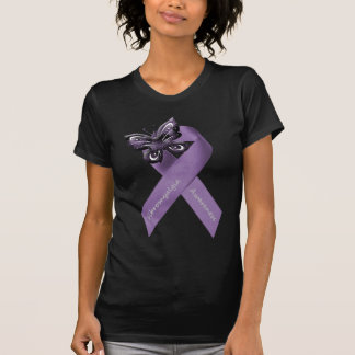 Fibromyalgia Butterfly Ribbon Clothing T-Shirt