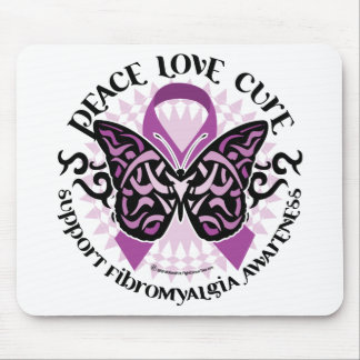 Fibromyalgia Butterfly Tribal Mouse Pad