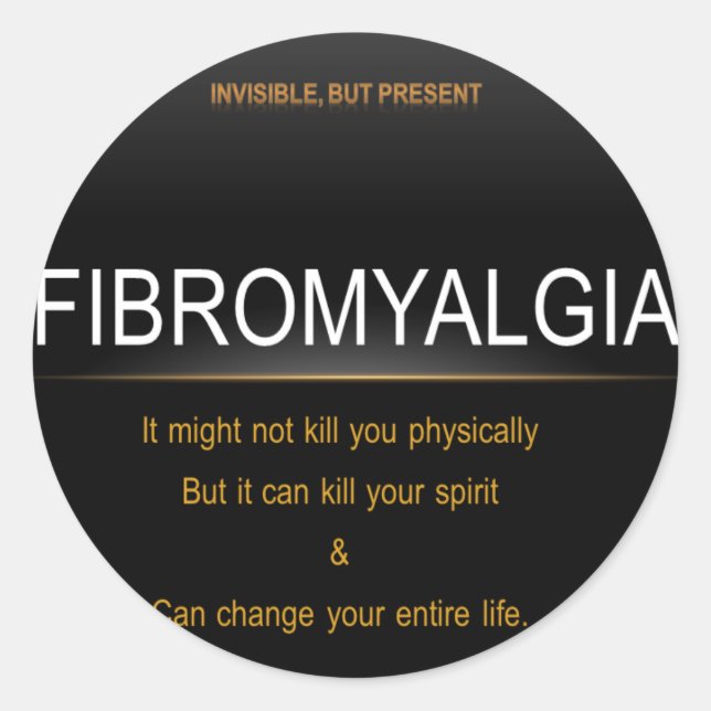 Fibromyalgia Classic Round Sticker (Front)