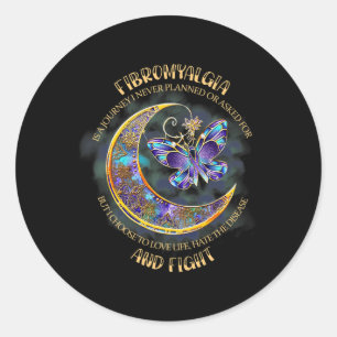 Fibromyalgia - Fibromyalgia Awareness 11 Classic Round Sticker