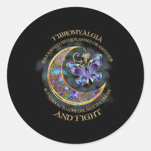 Fibromyalgia - Fibromyalgia Awareness 12 Classic Round Sticker