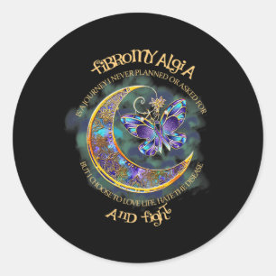 Fibromyalgia - Fibromyalgia Awareness 17 Classic Round Sticker