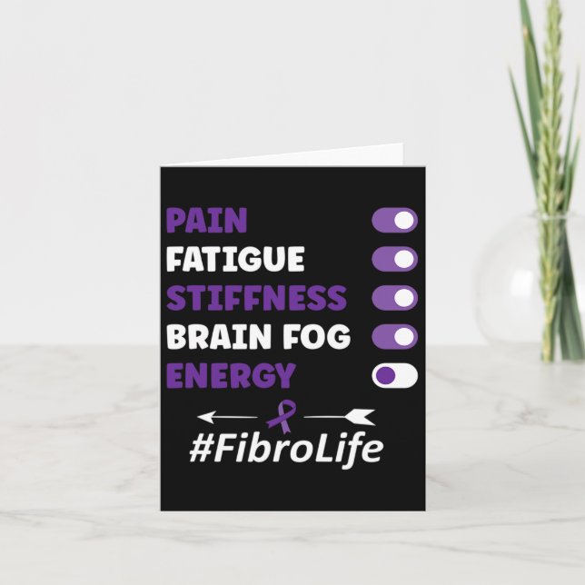 Fibromyalgia Fibromyalgia Awareness  Card (Front)