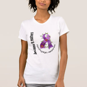 Fibromyalgia Flower Ribbon 3 T-Shirt