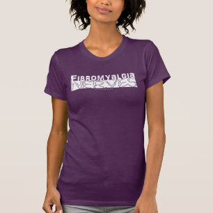 Fibromyalgia Gets On My Nerves White Graphic T-Shirt