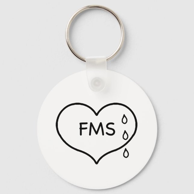 Fibromyalgia Humaneness Campaign Keychain (Front)
