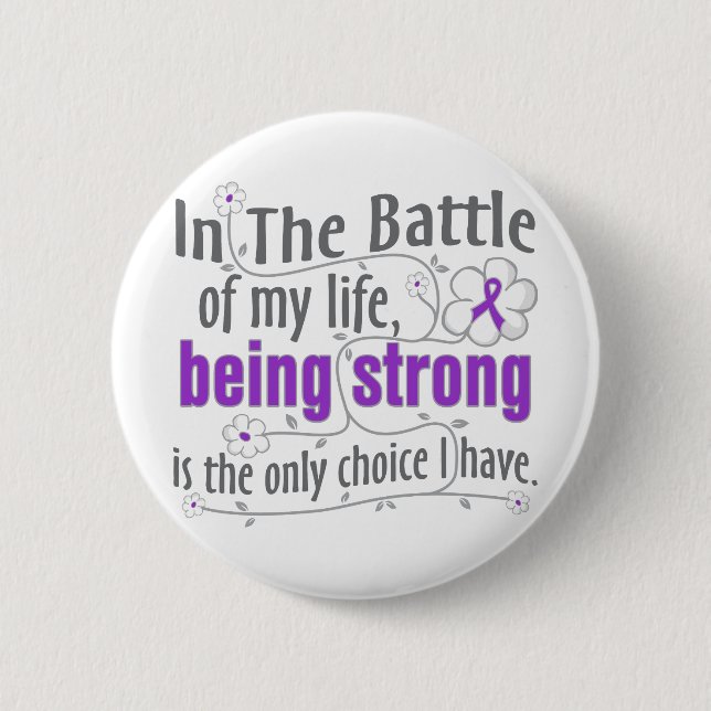 Fibromyalgia In The Battle 6 Cm Round Badge (Front)