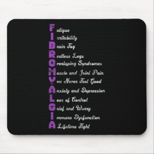 Fibromyalgia Meaning Chronic Pain Fibro Fibromyosi Mouse Pad