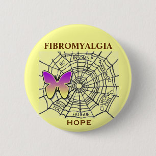 FIBROMYALGIA PIN OF HOPE - YELLOW