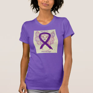 Fibromyalgia Purple Awareness Ribbon Angel Shirt