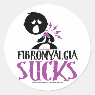 Fibromyalgia Sucks Classic Round Sticker