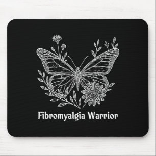 Fibromyalgia Warrior Awareness Butterfly Invisible Mouse Pad