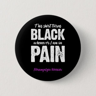 Fibromyalgia Warrior Chronic Pain Fibro Awareness 6 Cm Round Badge