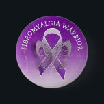Fibromyalgia Warrior Purple Awareness Ribbon Butto 6 Cm Round Badge<br><div class="desc">Fibromyalgia Warrior Purple Awareness Ribbon Button</div>