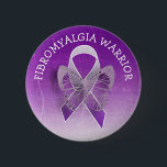 Fibromyalgia Warrior Purple Awareness Ribbon Butto 6 Cm Round Badge<br><div class="desc">Fibromyalgia Warrior Purple Awareness Ribbon Button</div>