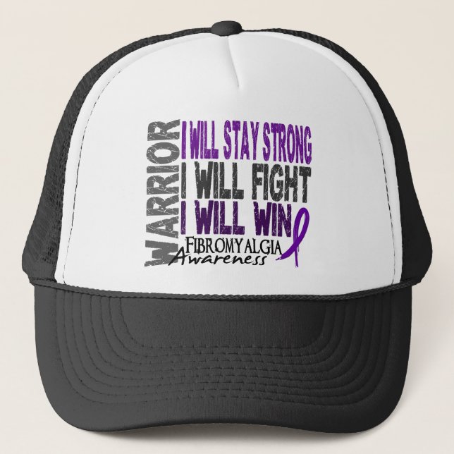 Fibromyalgia Warrior Trucker Hat (Front)
