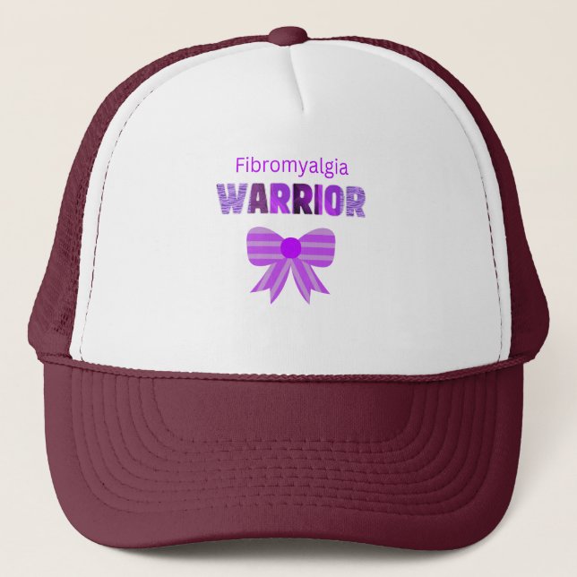 Fibromyalgia warrior trucker hat (Front)