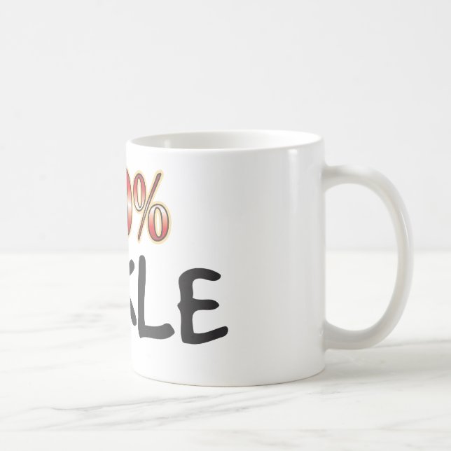 Fickle 100 Percent Coffee Mug (Right)