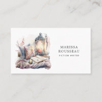 Fiction Writer Watercolor Reading Corner Business