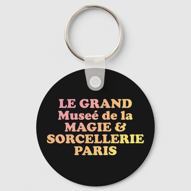 Fictional French Museum of Witchcraft & Wizardry Key Ring (Front)