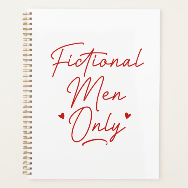 Fictional Men Only Planner (Front)