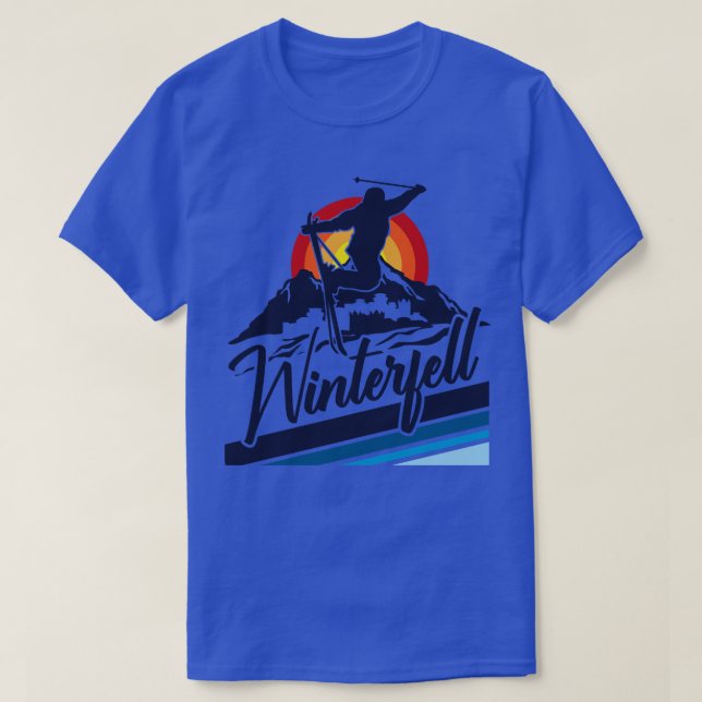 Fictional Ski Resorts T-Shirt (Design Front)