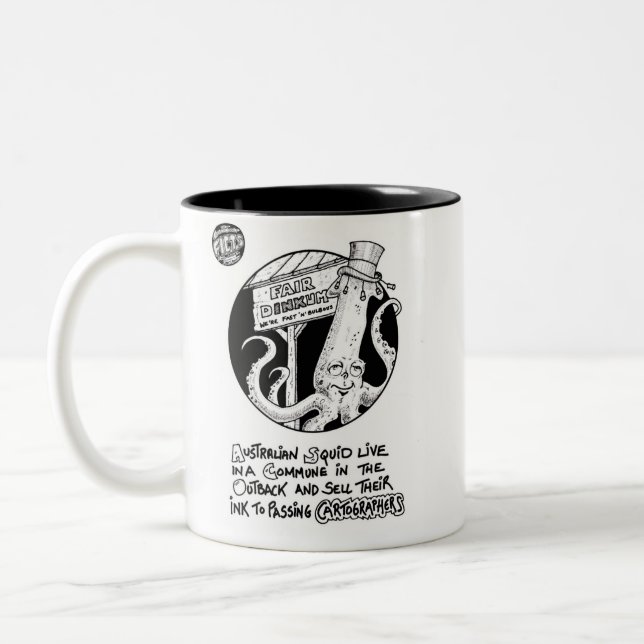 FICTS "Squid Ink" 2-Tone Mug (Left)