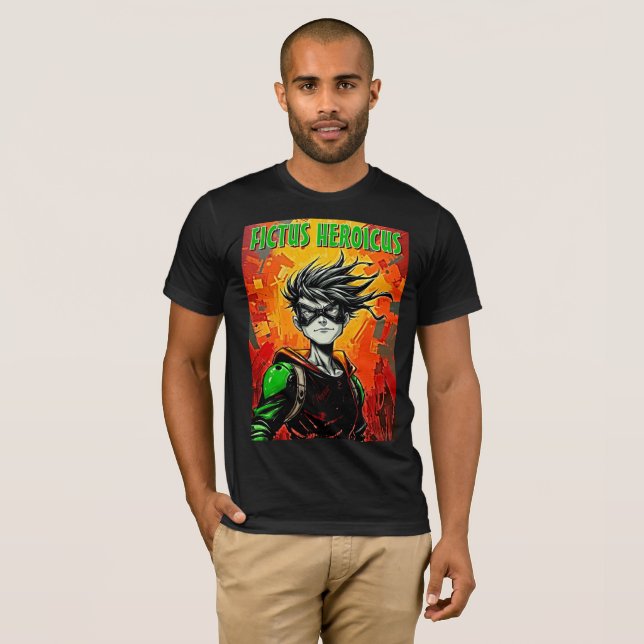 Fictus Heroicus: Retro Urban Superhero Tee (Front Full)