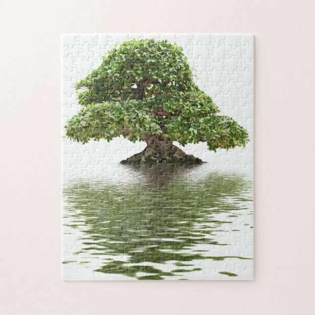 Ficus bonsai jigsaw puzzle (Vertical)