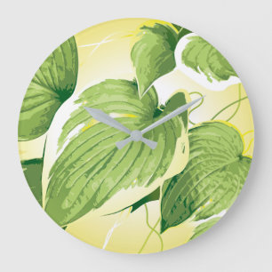 Ficus Plant 4 Large Clock