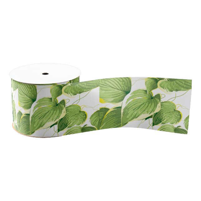 Ficus Plant Grosgrain Ribbon (Spool)