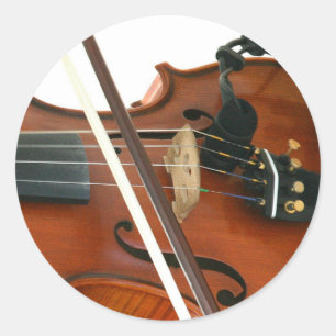 Fiddle Classic Round Sticker