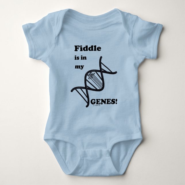 Fiddle Is In My Genes Baby Bodysuit (Front)