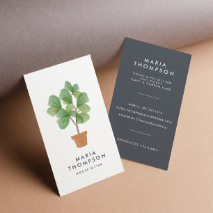 Fiddle Leaf Fig   Home Services Business Card