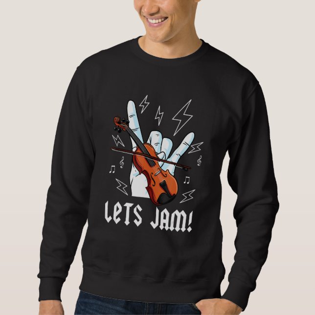Fiddle Player   Fiddle Player Jam Session Sweatshirt (Front)
