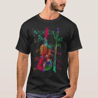 Fiddle Stringed Instrument Violin Fiddler T-Shirt
