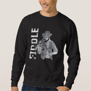Fiddle viola violin music musical instrument strin sweatshirt