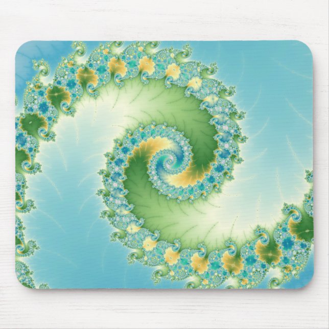 Fiddlehead - Fractal art Mouse Pad (Front)