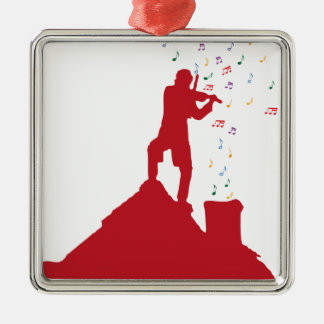 Fiddler metal tree decoration